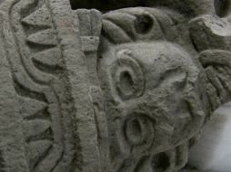 La escultura del dios del fuego está completa en sus dos terceras partes. EFE /