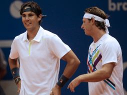 Nadal (i) y Nalbandian (d) tienen como rival en octavos de final a la pareja integrada por Zeballos y Oliver Marach. AP /