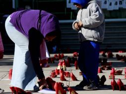 Imagen de una protesta contra los feminicidios en el norte del país. ARCHIVO /