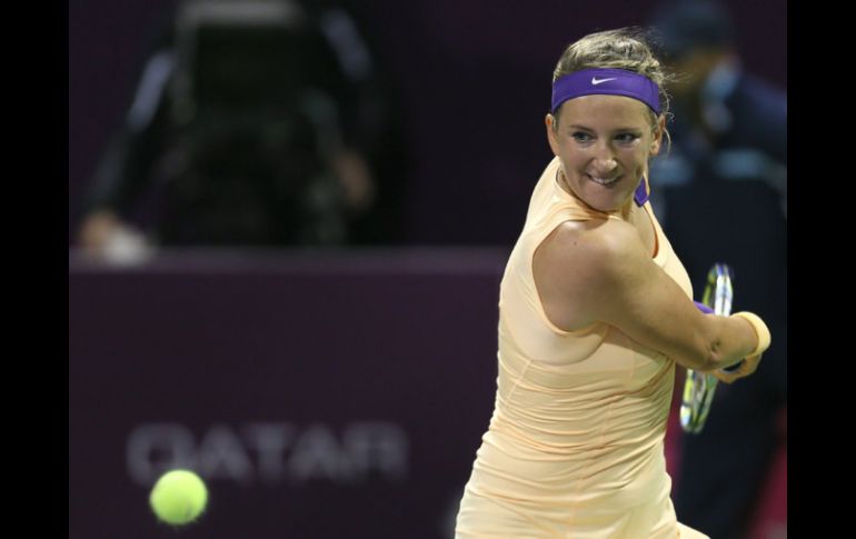 Victoria Azarenka requiere llegar a la final del torneo para seguir en el número 1 del mundo. AFP /