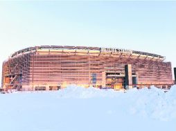 El Estadio MetLife, casa de los Gigantes y Jets de Nueva York, cubierto de nieve el pasado domingo. AP /