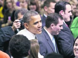 Firme. Obama reiteta su compromiso de firmar una reforma migratoria este año. AFP /