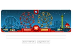 La rueda de la fortuna parece regir la suerte de las parejas y el doodle de hoy. ESPECIAL /