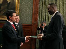 Peña recibe las Cartas Credenciales de once nuevos Embajadores. NTX /