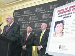 Al Bilek, vicepresidente ejecutivo de la Comisión del Crimen, afirmó que Al Capone parece ''un aficionado'' frente al ''Chapo'' AP /