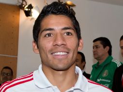 Javier Aquino tiene una semana con el ''submarino amarillo'' y espera estrenarse con la camiseta amarilla. MEXSPORT /