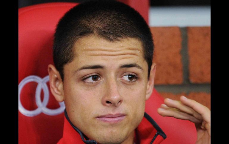 ''Chicharito'' ha participado como titular en cinco de los seis juegos de la fase de grupos de la Champions. MEXSPORT /
