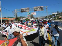 El magisterio llevó a cabo concentraciones en Acapulco, Iguala de la Independencia, Tlapa de Comonfort y Chilpancingo. NTX /