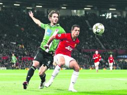 ''Chicarito'' había jugado cinco de los seis duelos de la fase de grupos en Champions, pero no fue tomado en cuenta ante Real Madrid. MEXSPORT /