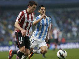 El Málaga derrota al Atlethic Club de Bilbao. EFE /