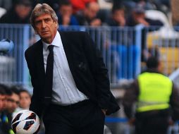 Pellegrini, orgulloso del triunfo del Málaga. AFP /