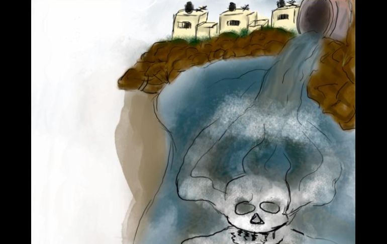 El Ahogado, un brazo del Río Santiago, al que algunos consideran entre los más contaminados del planeta.  /