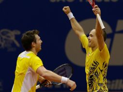 Soares y Peya vencen por 6-7 (5-7), 6-2 y 10-7. AFP /