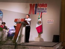 El Presidente señaló que el turismo representa una gran oportunidad para impulsar el crecimiento económico del país. NTX /