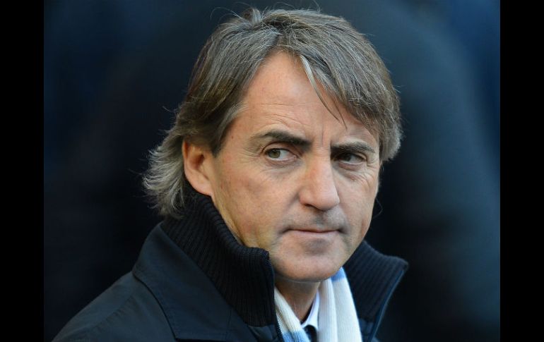El ténico italiano Roberto Mancini, ''el mejor'' de Inglaterra. AFP /