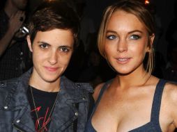 Lindsay Lohan junto a su ex novia, Samantha Ronson. ARCHIVO /