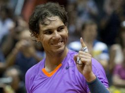 Con todo y la lesión, Nadal vuelve a ganar un torneo en Brasil. AP /