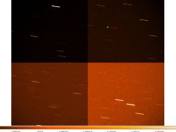 Imagen facilitada de ESA tomada la noche del 15 de febrero con el telescopio OGS siguiendo al asteroide 2012-DA14. EFE /