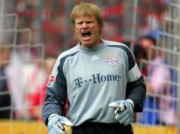 Oliver Kahn y el Bayern ganaron en una ocasión la Liga de Campeones en la final contra el Valencia. MEXSPORT /