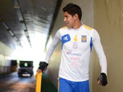 Hugo Ayala sale a uno de los entrenamientos de Tigres. MEXSPORT /