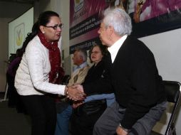La Secretaria de Desarrollo Social, Rosa Icela Rodríguez encabezó el evento de entrega. NTX /