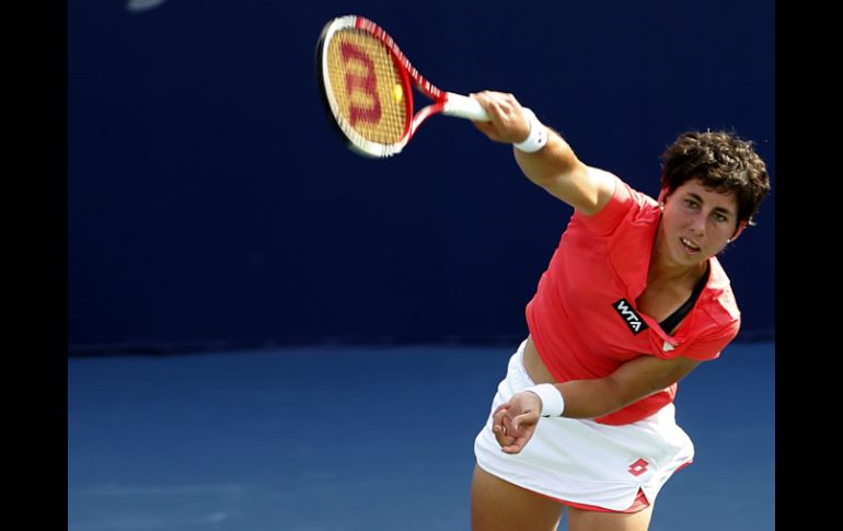 Suárez no aprovecha su regreso a Dubai tras la salida de Azarenka. AFP /