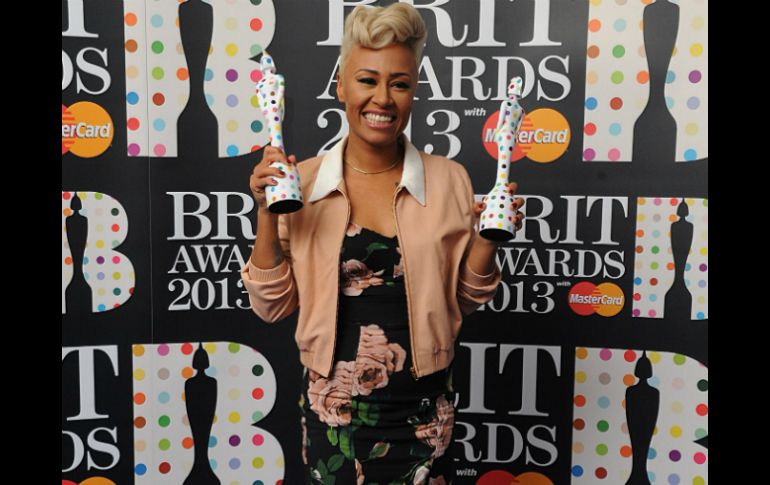 La cantante escocesa Emeli Sandé se consagró como la artista más importante de esta entrega. EFE /
