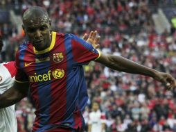 Después de varios problemas de salud, Eric Abidal ahora sólo se preocupará por su rendimiento deportivo. EFE /