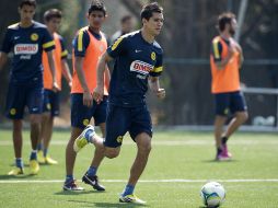 Jesús Molina en uno de los entrenamientos del América. MEXSPORT /
