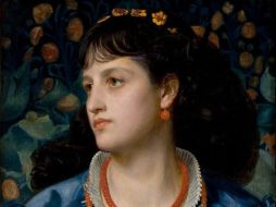 ''Isolda con la poción de amor'' del artista británico Frederick Sandys, forma parte de la exposición. EFE /