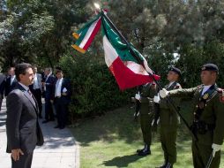 Enrique Peña Nieto encabezó la ceremonia cívica del 100 aniversario luctuoso de Francisco I Madero, en Los Pinos. NTX /