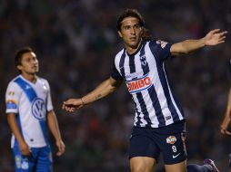 Aldo de Nigris se destapó con dos goles ante el Puebla. MEXSPORT /