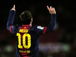 Lionel Messi espera que el Barcelona este en las mejores condiciones para el juego del martes ante el Real Madrid. AFP /