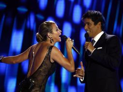 Araneda y Eva Gómez durante su participación en el Festival. NTX /