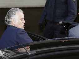 Luis Bárcenas al salir de la Audiencia Nacional. EFE /