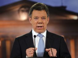 Juan Manuel Santos condicionó el sábado pasado su presencia en las conversaciones paz a los avances que se logren en la mesa. AP /
