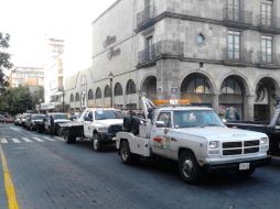 Autoridades viales desconocen la hora en la que los manifestantes se irán de la vía.  /