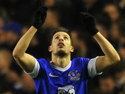 Kevin Mirallas fue el encargado de abrir el marcador a favor del Everton. AFP /