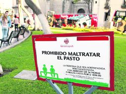 RESTRICCIÓN. La Rotonda de los Jaliscienses Ilustres, una de las áreas restringidas a los visitantes del Centro. EL INFORMADOR /