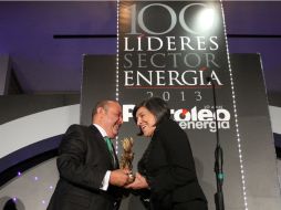 La directora del Instituto Global para la sostenibilidad recibió el reconocimiento Logro Energético 2013. NTX /