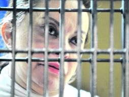 PREFIRIÓ EL SILENCIO. Tras las rejas del penal de Santa Martha Acatitla, ''La Maestra'' no respondió a los cargos que se le imputan. AP /