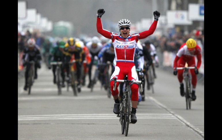 La carrera italiana deberá admitir al Katusha, después de que el TAS le devolviese la licencia World Tour. AFP /