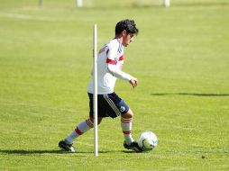 Rafael Márquez Lugo ya realizó algunos ejercicios en el entrenamiento de hoy en Verde Valle.  /