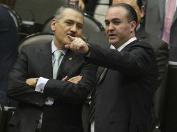 El diputado Manlio Fabio Beltrones se mostró satisfecho con la resolución de la votación. NTX /