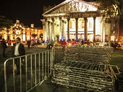 Las vallas han sido colocadas desde la noche del miércoles. ARCHIVO /