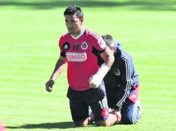 Marco Fabián durante el entrenamiento. MEXSPORT /