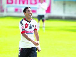 El delantero rojiblanco, Marco Fabián, no tiene asegurada su participación en el duelo de hoy ante la escuadra auriazul. EL INFORMADOR /