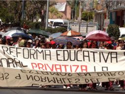 Trabajadorse del CETEG han realizado marchas y campañas de difusión contra la reforma laboral ARCHIVO /