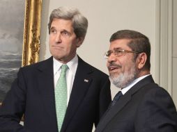 El secretario estadounidense se reune con el mandatario egipcio para lograr una recuperación económica. EFE /