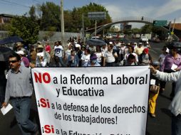 La ruta comenzó en la Normal, siguió por todo Alcalde hasta desembocar en el Palacio de Gobierno.  /